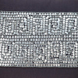 Glam Gray with Silver Sequins Lumbar Throw Pillow - Homeroots - Flyclothing LLC