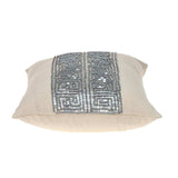 Glam Beige with Silver Sequins Lumbar Throw Pillow - Homeroots - Flyclothing LLC
