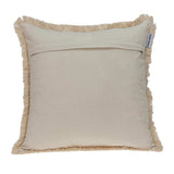 Boho Garland Beige and Khaki Decorative Accent Pillow - Homeroots - Flyclothing LLC