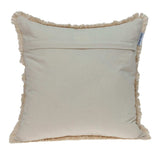Boho Garland Beige and Dark Brown Decorative Accent Pillow - Homeroots - Flyclothing LLC
