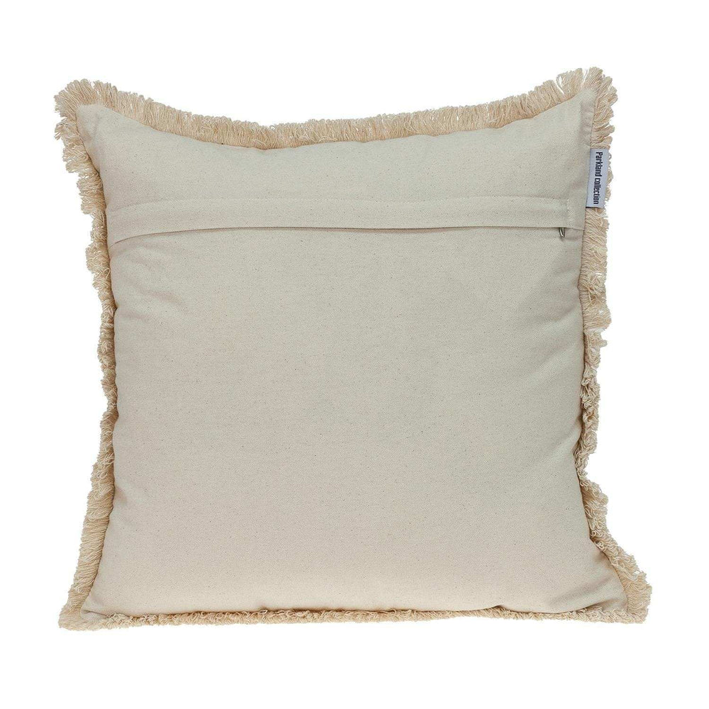 Boho Garland Beige and Navy Blue Decorative Accent Pillow - Homeroots - Flyclothing LLC