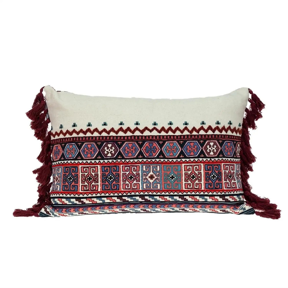 14" X 20" MULTICOLOR Cotton Blend Throw Pillow - Homeroots - Flyclothing LLC