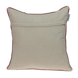 18" X 18" Beige and Blue Abstract Indoor Outdoor Throw Pillow - Homeroots