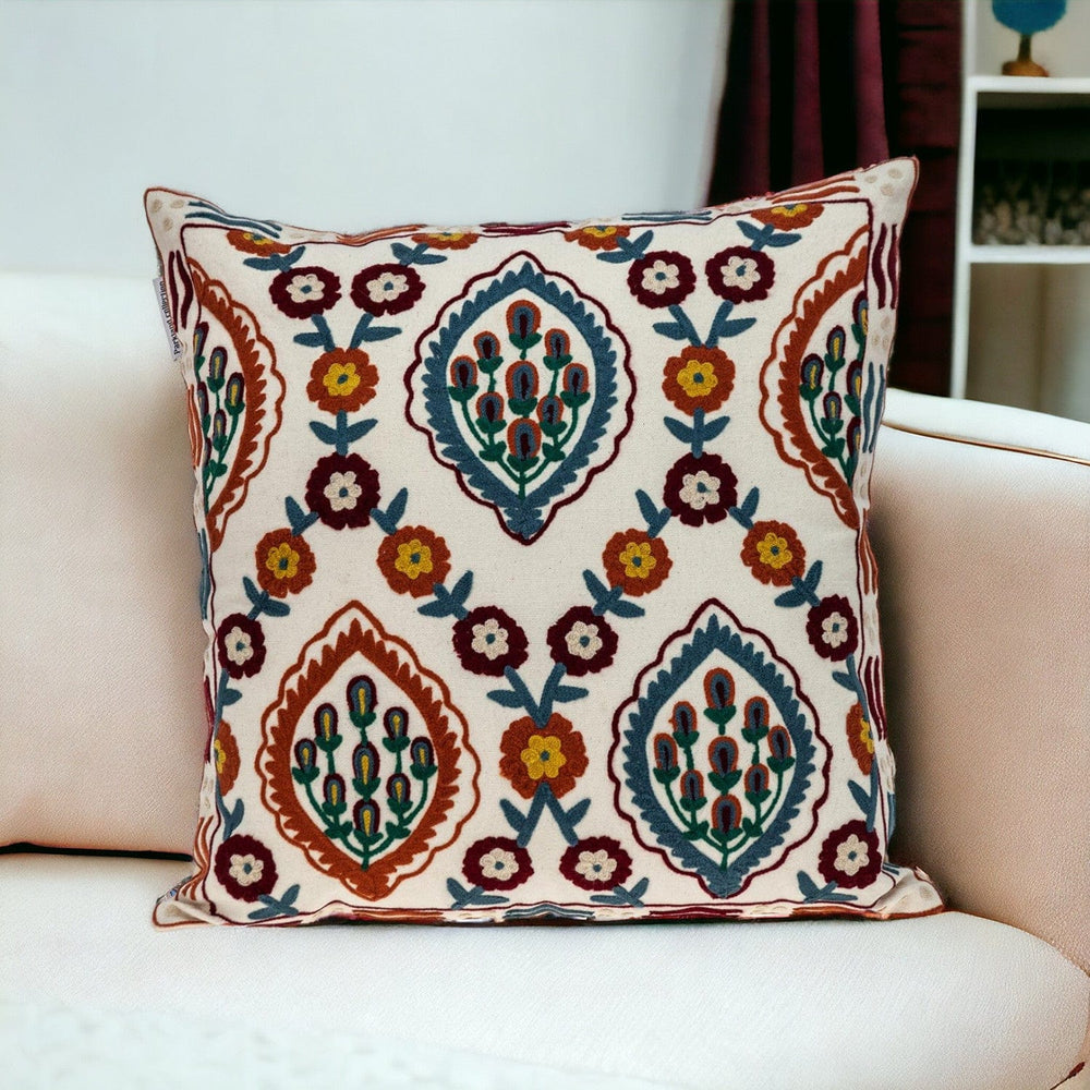 18" MULTICOLOR Cotton Blend Throw Pillow - Homeroots - Flyclothing LLC