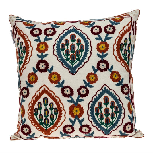 18" MULTICOLOR Cotton Blend Throw Pillow - Homeroots