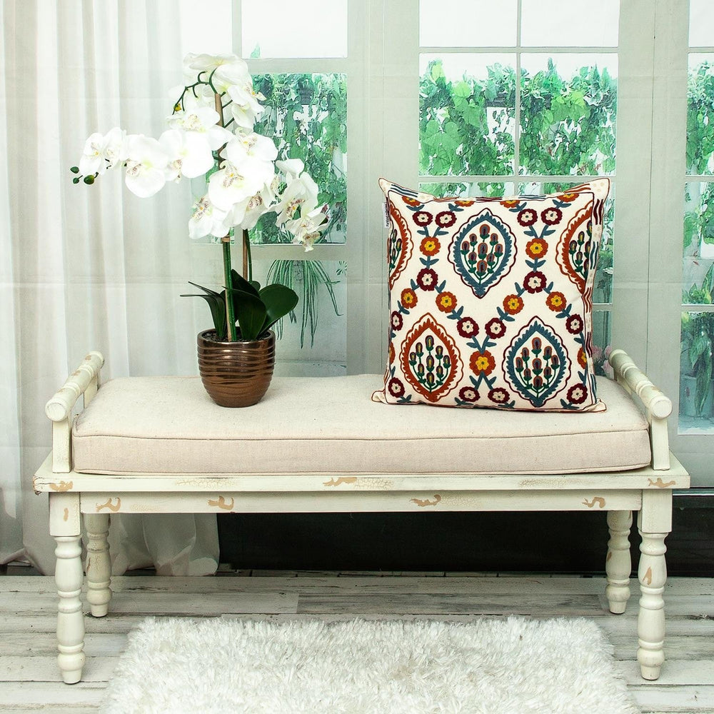 18" MULTICOLOR Cotton Blend Throw Pillow - Homeroots - Flyclothing LLC