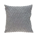 Jacquard Diamond Pattern Decorative Gray Throw Pillow - Homeroots - Flyclothing LLC