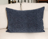 Shimmering Metallic Blue Beaded Luxury Throw Pillow - Homeroots - Flyclothing LLC