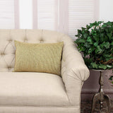 Shimmering Metallic Gold Beaded Luxury Throw Pillow - Homeroots - Flyclothing LLC