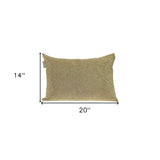 Shimmering Metallic Gold Beaded Luxury Throw Pillow - Homeroots - Flyclothing LLC