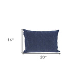 Shimmering Blue Beaded Luxury Throw Pillow - Homeroots - Flyclothing LLC