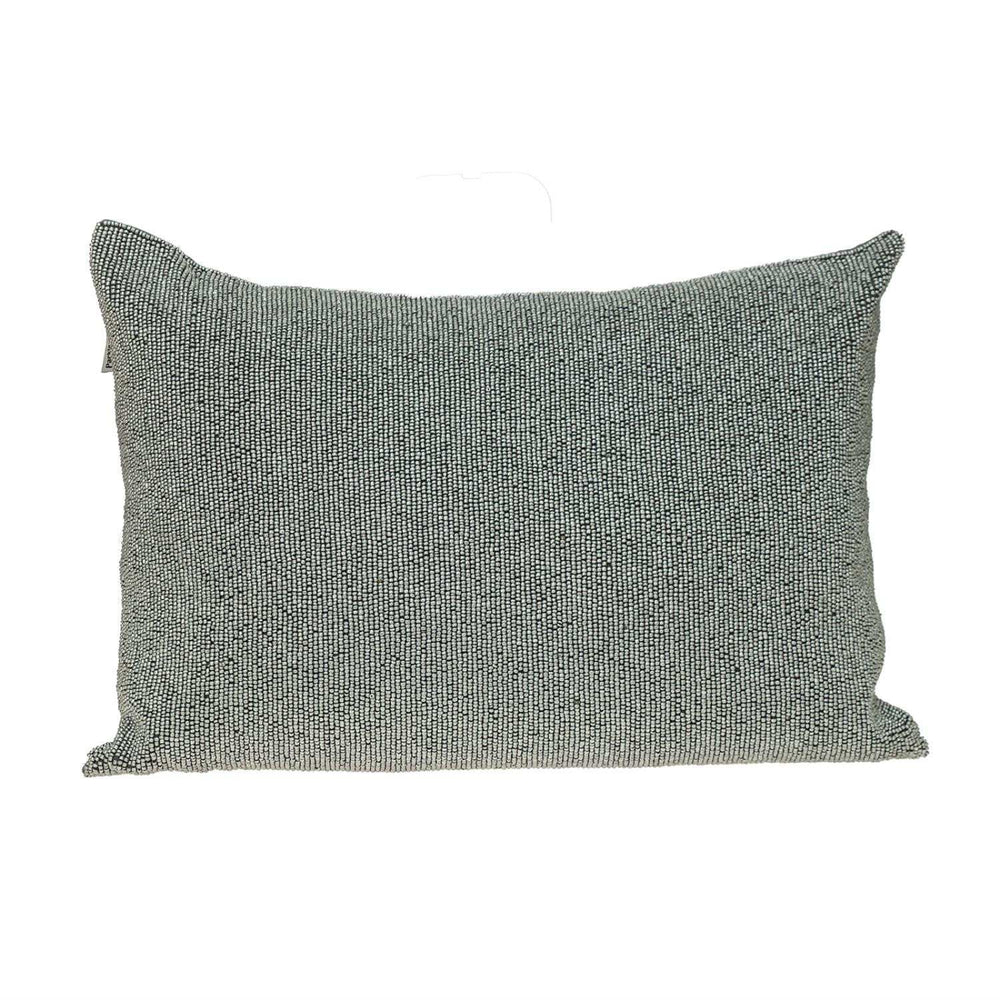 Shimmering Silver Beaded Luxury Throw Pillow - Homeroots - Flyclothing LLC
