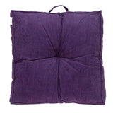 Corduroy Styled Purple Tufted Floor Pillow - Homeroots - Flyclothing LLC