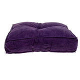 Corduroy Styled Purple Tufted Floor Pillow - Homeroots - Flyclothing LLC