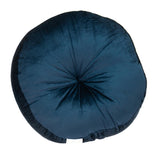 20" X 20" NAVY Round Velvet Throw Pillow - Homeroots - Flyclothing LLC