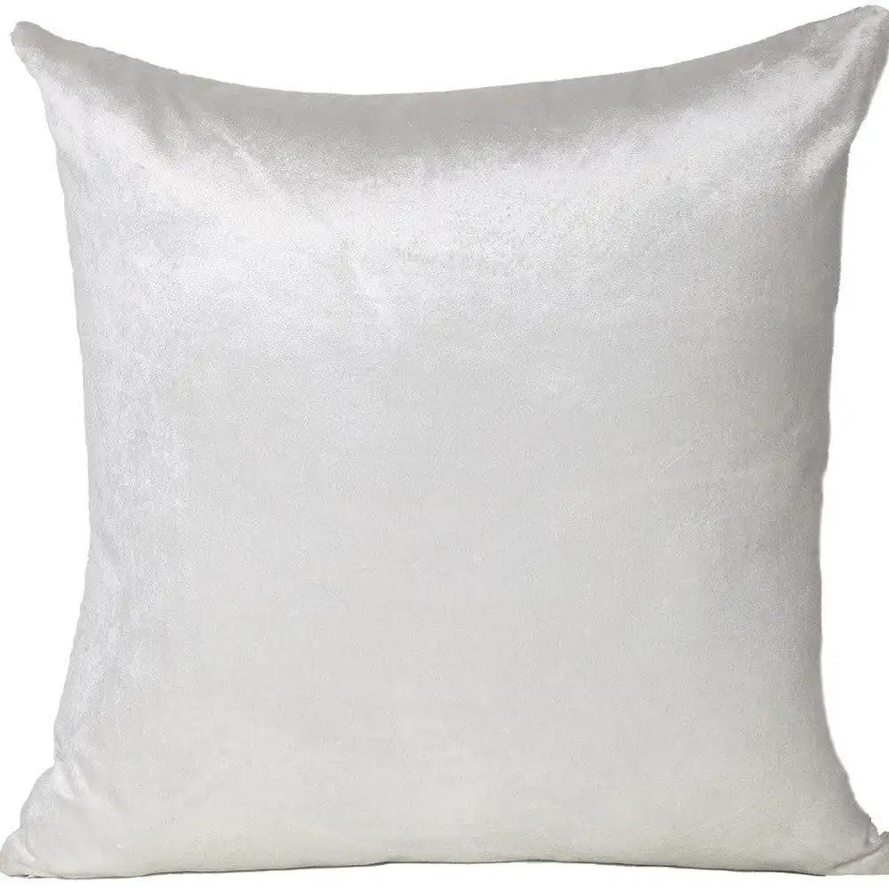 18" X 18" White Cotton Zippered Pillow - Homeroots - Flyclothing LLC