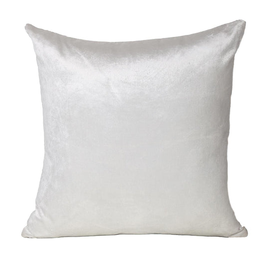 18" X 18" White Cotton Zippered Pillow - Homeroots