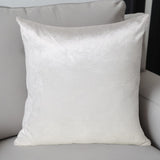 Classic 20" Solid Color White Soft Touch Throw Pillow - Homeroots - Flyclothing LLC