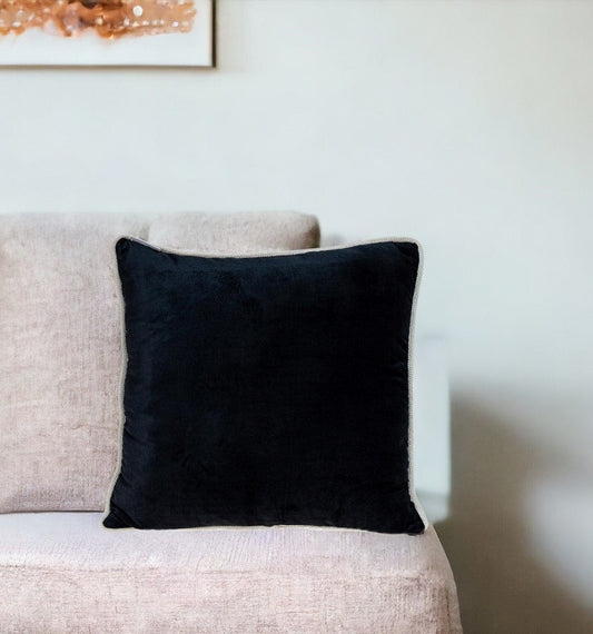 20" Black and White Throw Pillow - Homeroots