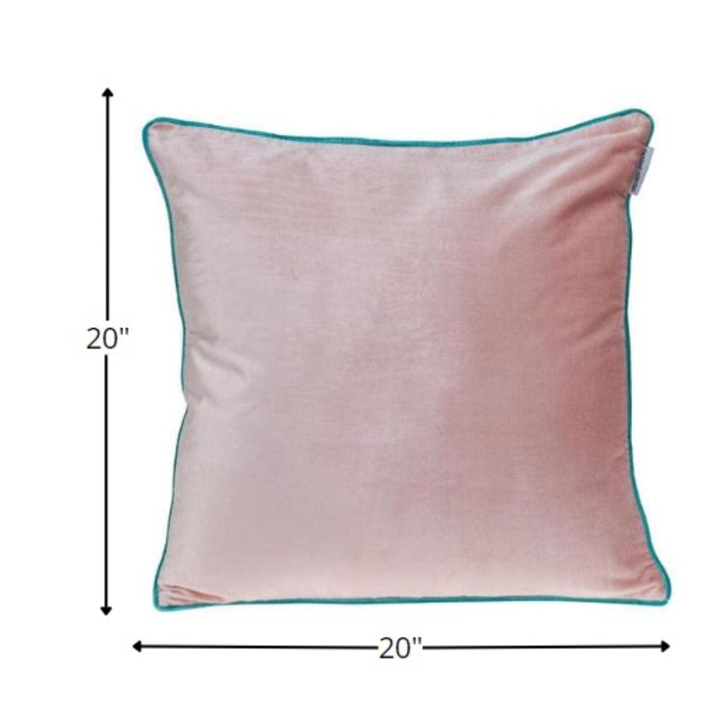 20" Pink and White Throw Pillow - Homeroots - Flyclothing LLC