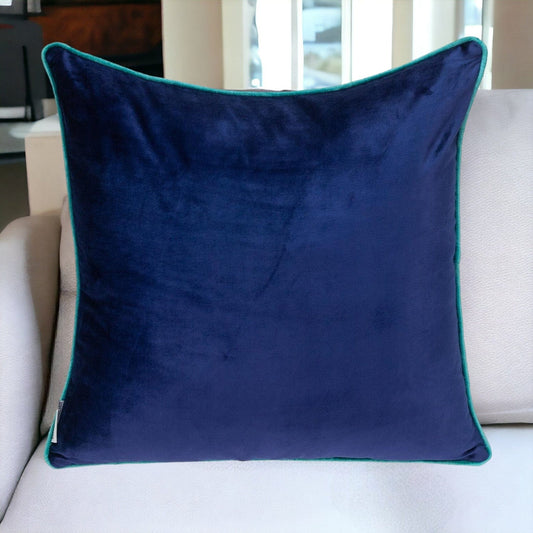 20" Blue and Gray Throw Pillow - Homeroots