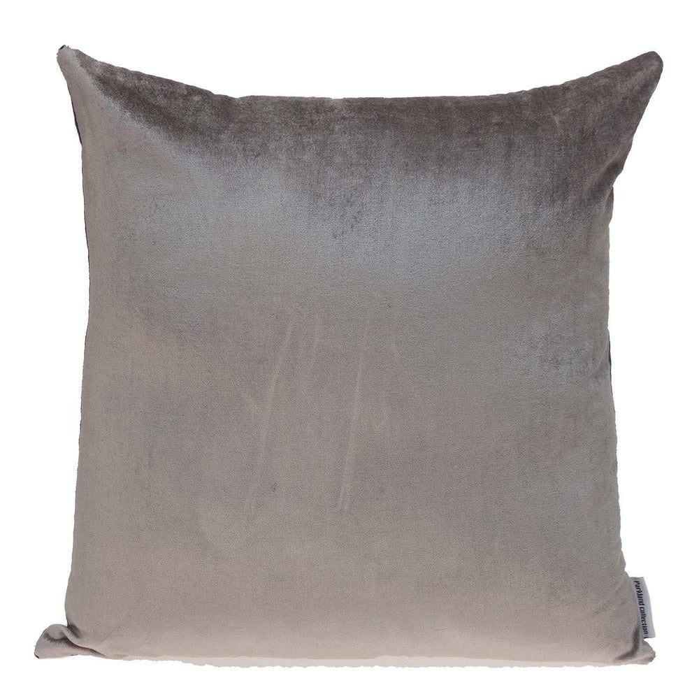 Purple and Dark Gray Dual Solid Color Reversible Throw Pillow - Homeroots - Flyclothing LLC