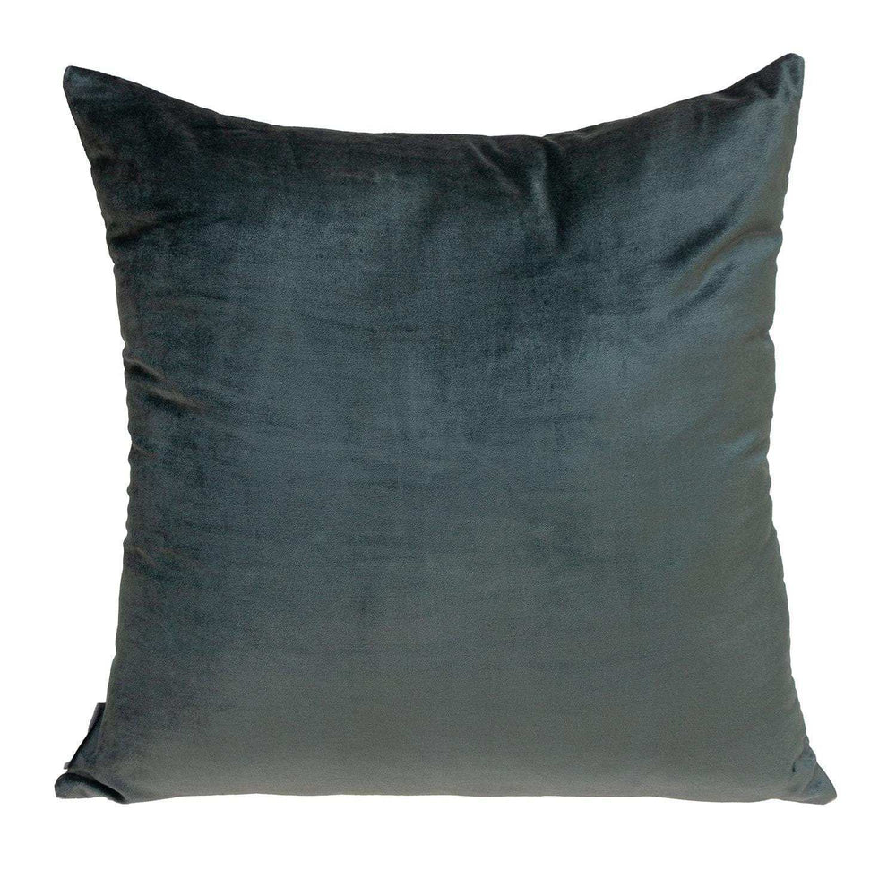 Dark Gray and Pink Dual Solid Color Reversible Throw Pillow - Homeroots - Flyclothing LLC