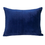 18" X 24" Navy Blue Cotton Blend Throw Pillow - Homeroots - Flyclothing LLC