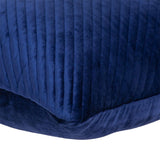 18" X 24" Navy Blue Cotton Blend Throw Pillow - Homeroots - Flyclothing LLC