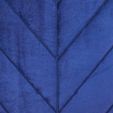 Quilted Velvet Arrows Blue Decorative Throw Pillow - Homeroots - Flyclothing LLC