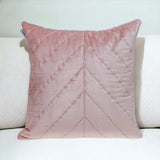 Quilted Velvet Arrows Pink Decorative Throw Pillow - Homeroots - Flyclothing LLC