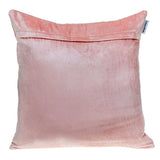Quilted Velvet Arrows Pink Decorative Throw Pillow - Homeroots - Flyclothing LLC