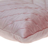 Quilted Velvet Arrows Pink Decorative Throw Pillow - Homeroots - Flyclothing LLC
