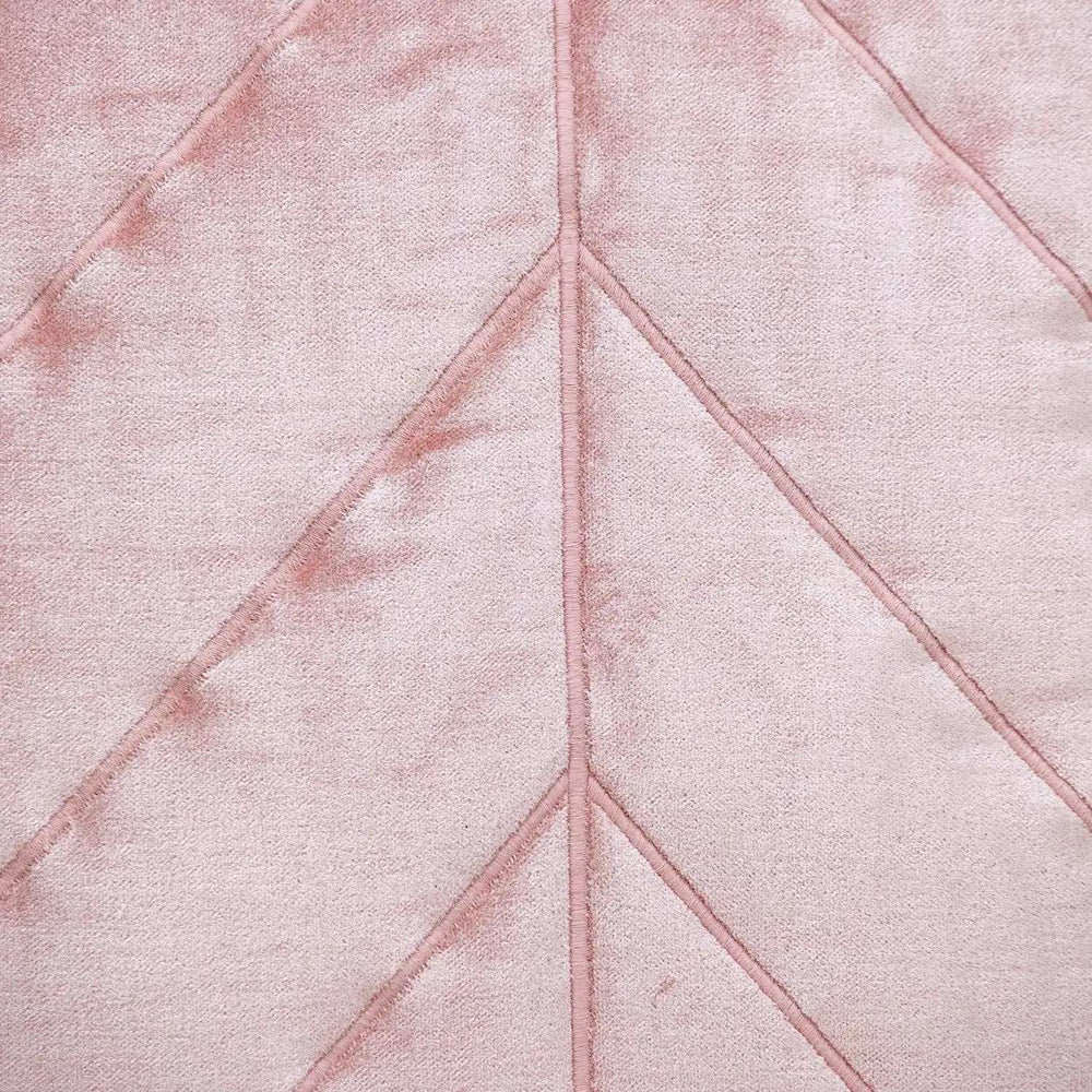 Quilted Velvet Arrows Pink Decorative Throw Pillow - Homeroots - Flyclothing LLC