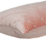 Quilted Velvet Arrows Pink Decorative Lumbar Pillow - Homeroots - Flyclothing LLC