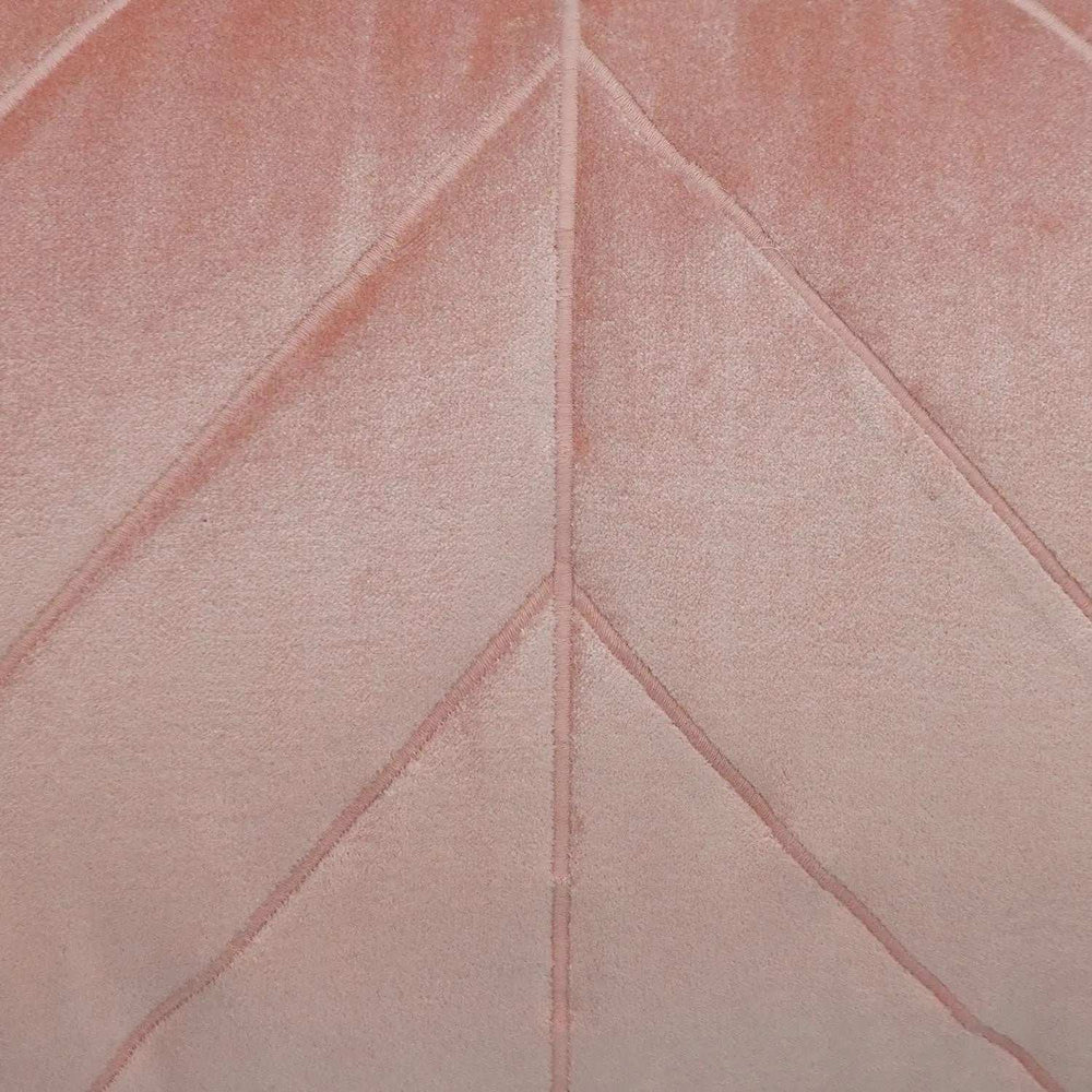 Quilted Velvet Arrows Pink Decorative Lumbar Pillow - Homeroots - Flyclothing LLC