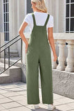 Lovelet Square Neck Wide Strap Overalls with Pockets - Trendsi - Flyclothing LLC