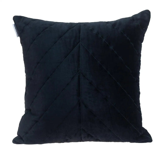 20" Black Cotton Blend Throw Pillow - Homeroots