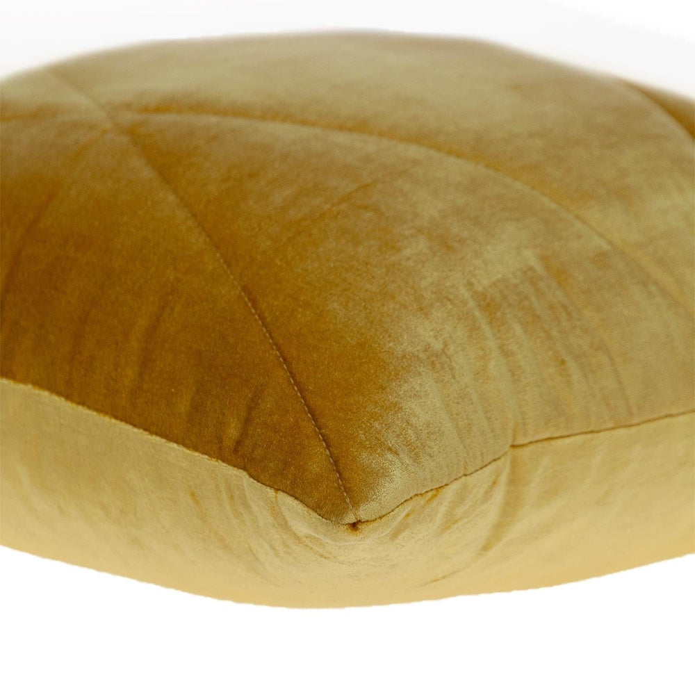 20" Yellow Cotton Blend Throw Pillow - Homeroots - Flyclothing LLC