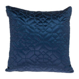 Navy Quilted Velvet Geo Decorative Throw Pillow - Homeroots - Flyclothing LLC