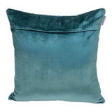 Teal Quilted Velvet Geo Decorative Throw Pillow - Homeroots - Flyclothing LLC