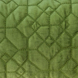 Olive Quilted Velvet Geo Lumbar Decorative Pillow - Homeroots - Flyclothing LLC