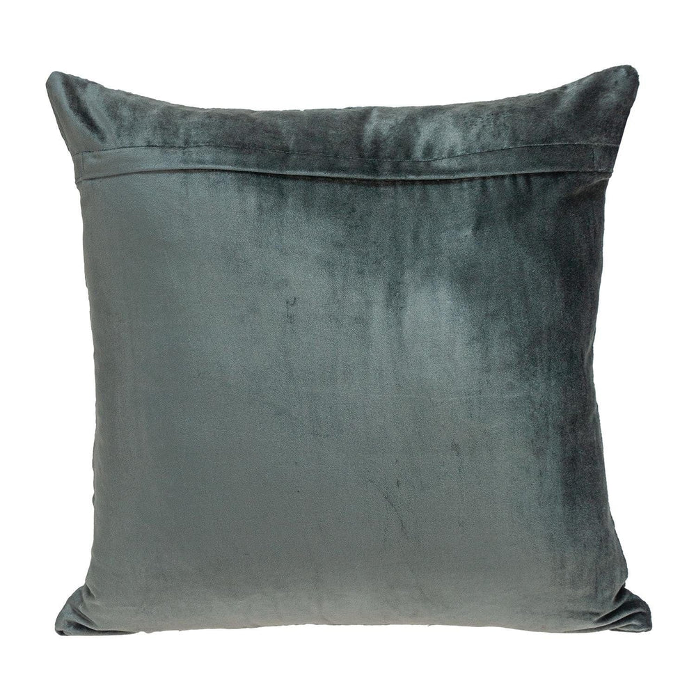 20" Charcoal Cotton Blend Throw Pillow - Homeroots - Flyclothing LLC
