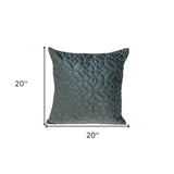 20" Charcoal Cotton Blend Throw Pillow - Homeroots - Flyclothing LLC