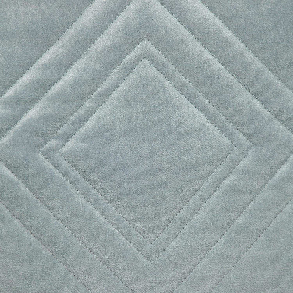 Gray Quilted Diamonds Velvet Solid Color Throw Pillow - Homeroots - Flyclothing LLC