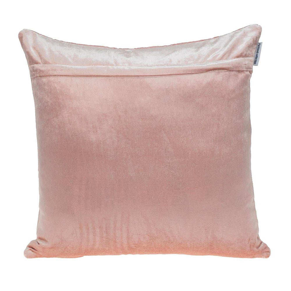 Pink Quilted Diamonds Velvet Solid Color Throw Pillow - Homeroots - Flyclothing LLC