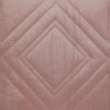 Pink Quilted Diamonds Velvet Solid Color Throw Pillow - Homeroots - Flyclothing LLC