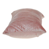 Pink Quilted Diamonds Velvet Solid Color Lumbar Pillow - Homeroots - Flyclothing LLC
