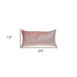 Pink Quilted Diamonds Velvet Solid Color Lumbar Pillow - Homeroots - Flyclothing LLC