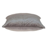 Taupe Quilted Diamonds Velvet Solid Color Throw Pillow - Homeroots - Flyclothing LLC